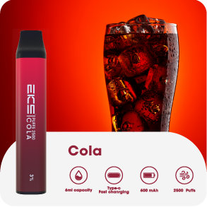 Mahsulot 2500puffs Bir marta ishlatiladigan